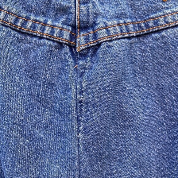 Vintage chic Denim Pleated Jean Skirt Sz 10 Small - Picture 6 of 12